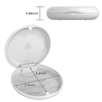 Orthodontic Mouthguard Case, Dental Retainer Case, Aligners Case (White) - color: White