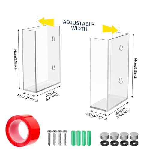 NiHome Clear Acrylic Glove Box Holder Tissue Box Dispenser, Wall Mount - size: 1-tier