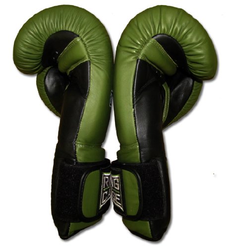 Ring to Cage 20oz, 22oz, 24oz Deluxe MiM-Foam Sparring Gloves - Safety Strap Boxing Training Gloves, for Boxing, MMA, Muay Thai, Kickboxing - color: Marine Green/Black, size: 20oz