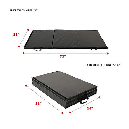 Sunny Health & Fitness Durable Multi-Use Floor Mats for Home, Gym & Play | Exercise Floor Mat, Cushioned Support, Connect Multiple Mats, Easy-Clean Surface, Home Gym, Playroom, Floor Protection - style: 6 FT x 3 FT
