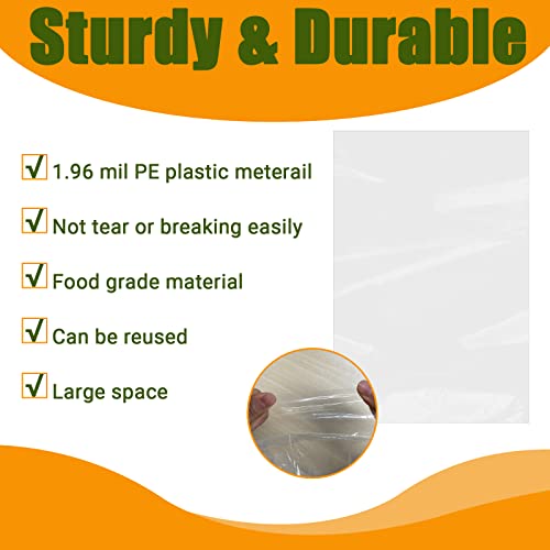 10 Count 40x60 inches large Clear Plastic Bag Giant Storage Bags Furniture Cover Plastic Bag for Moving Protection and Long Term Storage, Large Items Dustproof, Moistureproof (2 Mil) - size: 40x60"(10 Count)