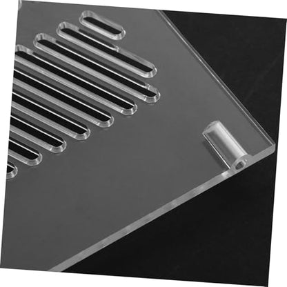 SUPVOX Acrylic Aquarium Grid Divider Pump Isolation Plate for Clean Water Protects Aquarium Pumps from Sand Easy to Install Fish Tank Partition for Versatile Filtration
