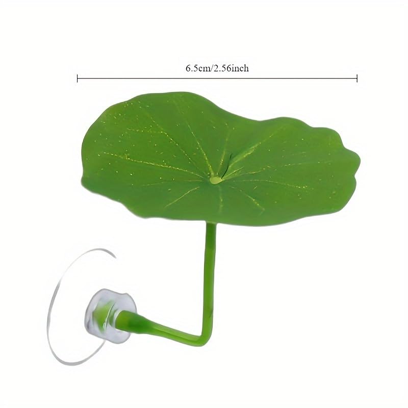 4Pc Green Leaf Betta Fish Hammock Stress-Reducing Aquarium-Safe Decor with Strong Suction Cup Fake Plant Fish Tank Decoration