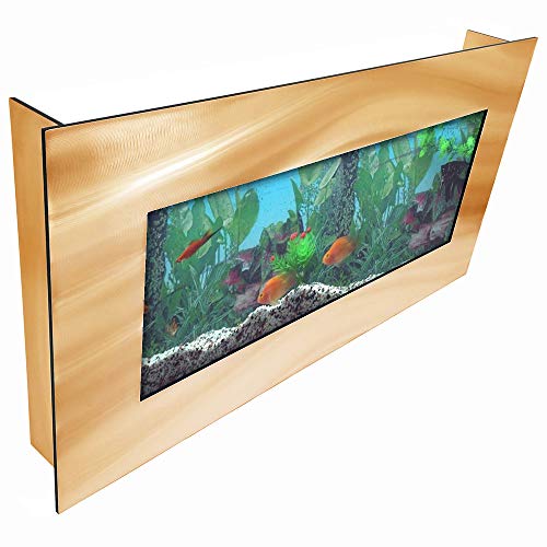 AA-Skyline-BGOLD 2.0 Wall Mounted Aquarium Brushed Gold