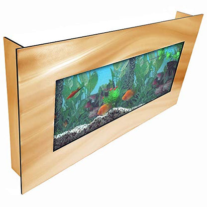 AA-Skyline-BGOLD 2.0 Wall Mounted Aquarium Brushed Gold