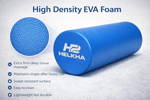 Foam Roller for Muscle Massage and Recovery – Soft Density Foam Roller for Yoga, Pilates, Physical Therapy and Gym – Back, Legs and Full Body Massage