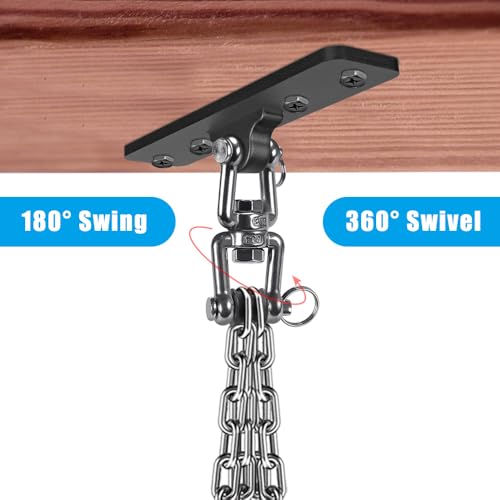 SELEWARE Boxing Punching Bag Hanger, Heavy Bag Bracket - color: 360° Swivel Hanger