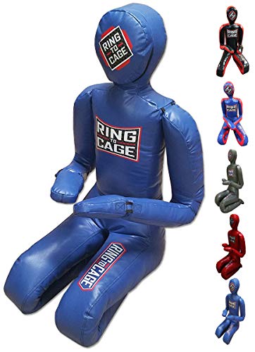 Deluxe MMA Grappling/ Jiu Jitsu/ Ground & Pound Dummy 3.0 - Youth or Adult - color: Adult (Filled)-Blue