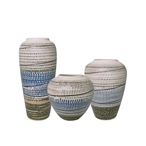 Small Fresh Vase Ceramic Line Flower Arrangement Living Room B&B Decorative Flowers Aquarium