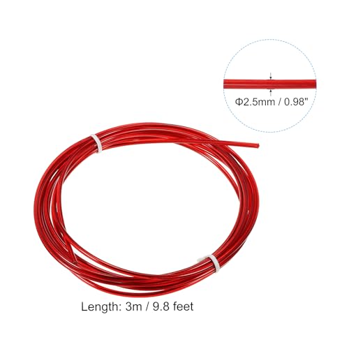 PATIKIL Speed Jump Rope Replacement Cable Professional Skipping Rope Steel Wire Replace for High Speed Jump Ropes - color: Red