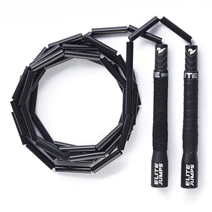 Elite Jumps Heavy Beaded Weighted Jump Rope, 6.5 oz - color: Black