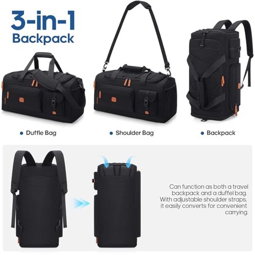 Gym Bag for Men and Women with Shoe & Laptop Compartment Sport Duffle Bag