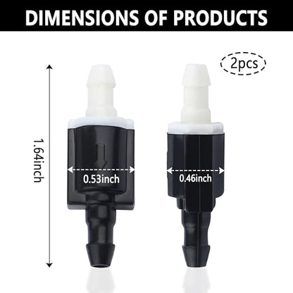 2PCS Windshield Washer Check Valve Replacement OEM#85381-AE020,Front Windshield Washer Nozzle Check Valve Compatible with Toyota,Perfect Windshield Sprayer Nozzle Repair Kit
