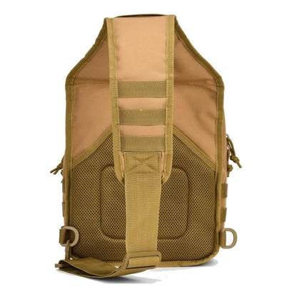 REEBOW GEAR Tactical Sling Bag Single Shoulder Every Day Carry Backpack - color: Style 07 Tan