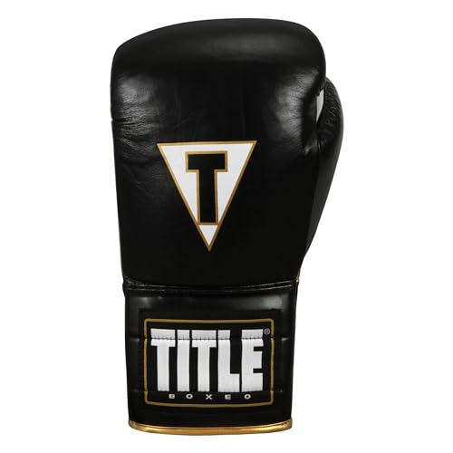 Title Boxeo Mexican Leather Lace Training Gloves Quatro - size: 16 oz