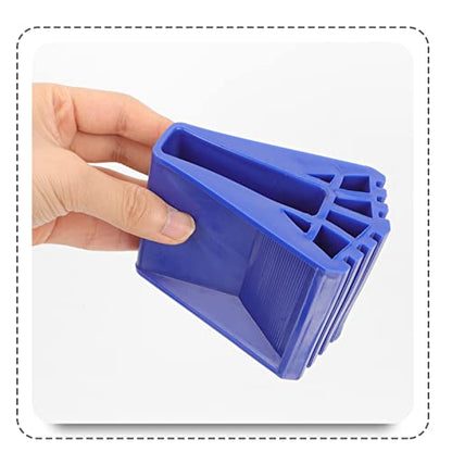 Homoyoyo 2pcs Non- Ladder Feet Pads Rubber Covers for Enhanced Stability and Safety Skid Mats for Ladders and Telescopic Stairs - color: Blue