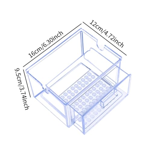 Aquarium for Fresh and Water Aquarium Drawer Drip Tray Filtration System, Clear