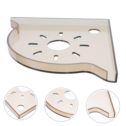 Alasum Triangle Aquarium Corner Organizer Multifunctional Desktop Storage Shelf for Fish Food and Accessories Transparent Fish Tank Stand