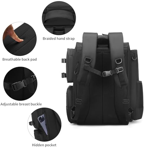 Fishing Backpack, fishing bag with Rod Holders. Large tackle Backpack Strong Materials