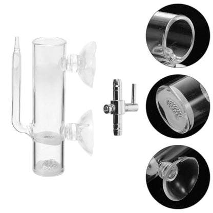 VOSAREA 1 Set Glass Shrimp Hatchery Box Suction Incubator for Brine Shrimp Eggs Fish Breeder Container with Isolation Design Easy to Clean for Aquatic Farming
