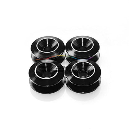 Black Bumper Quick Release Fasteners for Car Bumpers Trunk Fender Hatch Lids Kit - color: BLACK