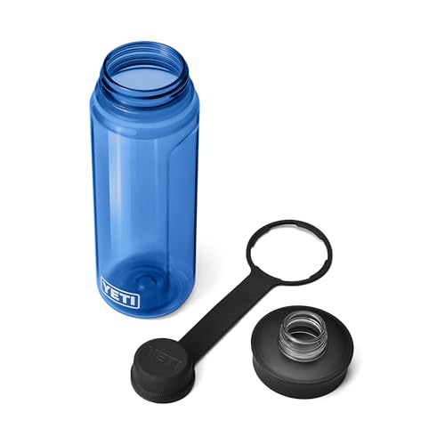 YETI Yonder Water Bottle with Yonder Tether Cap, Lightweight, Leakproof and BPA-Free - color: Royal Blue, size: 25 Ounces