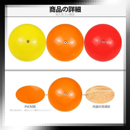 SYNGUCK 3 Pack Plyometric Weighted Balls for Baseball & Softball