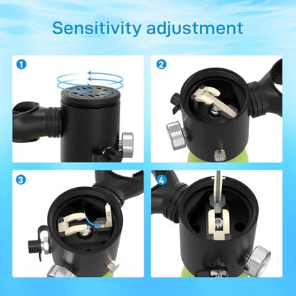 Mini Scuba Tank 0.5L Diving Tank with DOT Certification Reusable Lung Air Tank Backup Air Source Pony Bottle for Underwater Shooting and Emergency Rescue Operations - style: A-green(no Inflation Equipment)