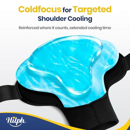 Hilph 3D Double-Layer Gel Shoulder Ice Pack Wrap Rotator Cuff Cold Therapy - size: Large