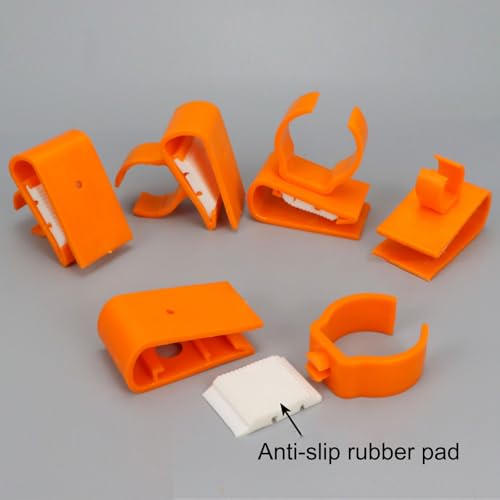Adjustable Plastic Clamp Clip on Fastener for Aquarium Lights Tube Office Cables Bathroom Light Organization