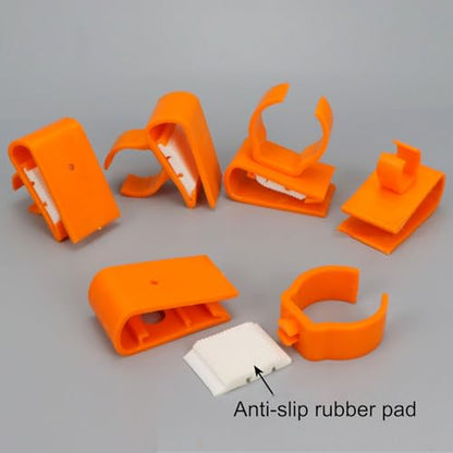 Adjustable Plastic Clamp Clip on Fastener for Aquarium Lights Tube Office Cables Bathroom Light Organization