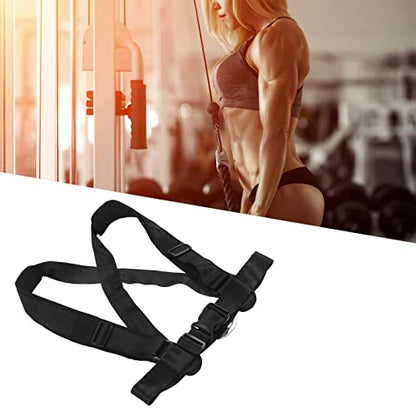 Sled Pulling Strap with Padded Shoulder Harness, Heavy Duty Nylon Resistance Training Equipment for Tire Drag, Strength and Speed Workouts for Football Runners