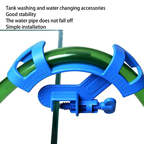 GLOGLOW Hose Holder, Aquarium Water Pipe Tube Clamp Aquarium Mounting Clip Water Tube Pipe Clamp Holder Fish Tank Mounting Clips for Cleaning Water Changing