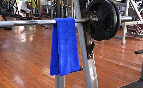 HOPESHINE Gyms Towels for Men & Women Microfiber Exercise Fitness Home Absorbent Sweat Yoga Towels Sports Towels Soft Fast Drying 16inch x32inch 3-Pack - color: 3-pack Grey+dark Blue+navy Blue