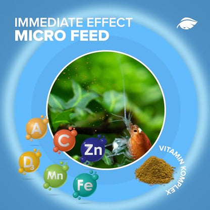NatureHolic - Baby Shrimp Food, Breeding Food for Shrimp Babies, Made in Germany, Promotes Healthy Growth, Free from Fish Meal and Low-Quality Animal Meals