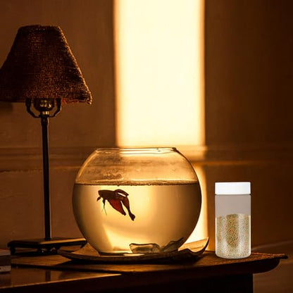 Fish Tank Feeding Bottles 2-Pack Transparent Storage Containers for Aquarium Fish Food Dispensing 5.31X2.55X2.55In Easy-to-Use Feeder for Home and Pet Supplies