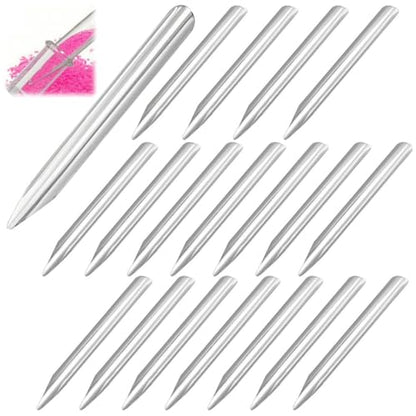 20 Pieces 6 Inch Lab Spatula, Stainless Steel Micro Lab Scoop Spatula with Rounded Pointed Ends, Bead Scoop for Jewelry Making DIY, Laboratory Sampling Mixing Spatula for Powders