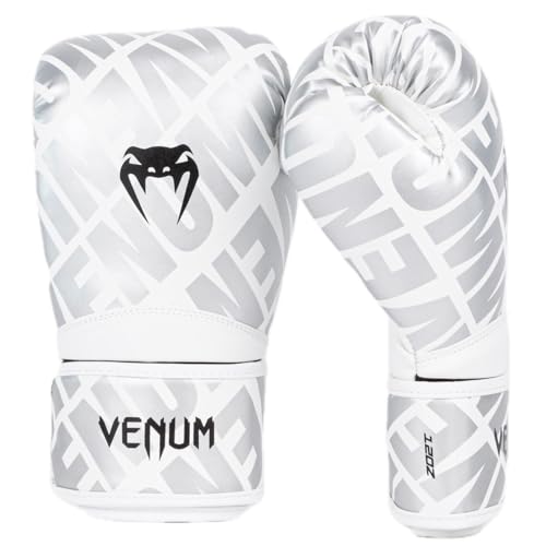Venum Contender 1.5 Boxing Gloves - color: White/Silver, size: 12-Ounce