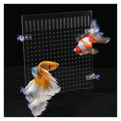 Acrylic Fish Tank Divider, Transparent Aquarium Board for Optimal Fish Separation and Tank Organization, Plate Baffle Cover Blocking Fish Partition Net,One Color-44x70cm/17.3x27.5in