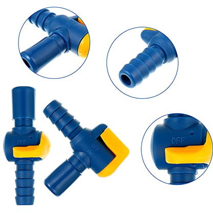 13 Pcs Bite Valve Replacement, Includes 6 Pcs Silicone Replacement Nozzle, 4 Straight and Angled Hose Connector, 2 Tube O Ring and Insulated Tube for Hydration Bladder Backpack Water Reservoir