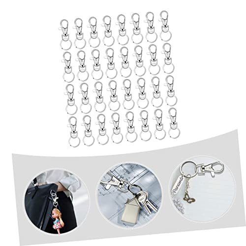 160-Piece Lobster Clasp Keychain Accessory Set Metal Dog Buckles Spring Snap Hooks for Bags Luggage and DIY Projects