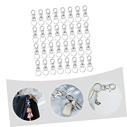 160-Piece Lobster Clasp Keychain Accessory Set Metal Dog Buckles Spring Snap Hooks for Bags Luggage and DIY Projects