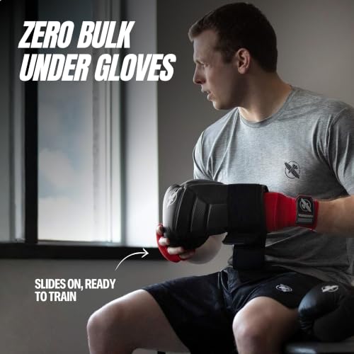 Hayabusa Quick Gel Hand Wrap Boxing Gloves - color: Grey/Pink, size: Small