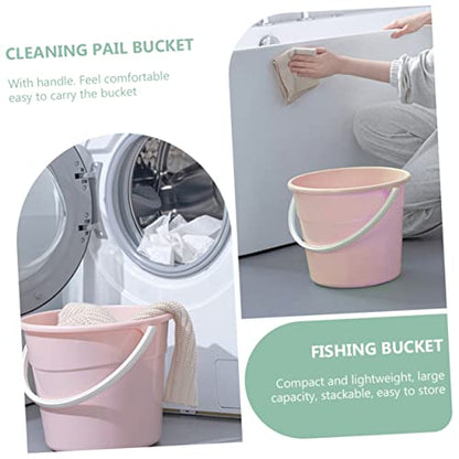 Heavy-Duty Water Container with Comfortable Handle Versatile Utility Bucket for Home Cleaning Car Wash and Fishing Lightweight and Rustproof Design