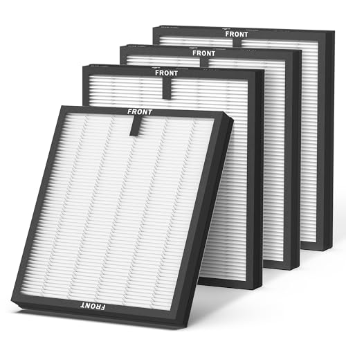 CHIVALZ 4 Pack HY4866 True HEPA Replacement Filters Compatible with MORENTO HY4866 Air Purifier, WESTHEY HY4866 Air Purifier and YIOU M1 Air Cleaner Purifier, Original Version - style: Original Version 4 pack