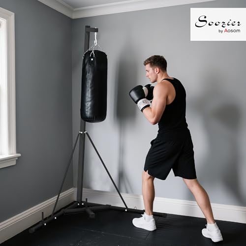 Soozier Foldable Punch Bag Stand Height Adjustable