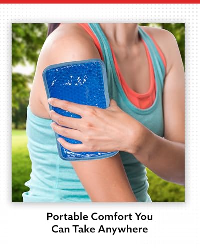 Alpi Rectangle Plush Gel Bead Ice Pack Reusable Muscle Aches & Relaxation - color: Baby Blue, size: Rectangle 2 Pack