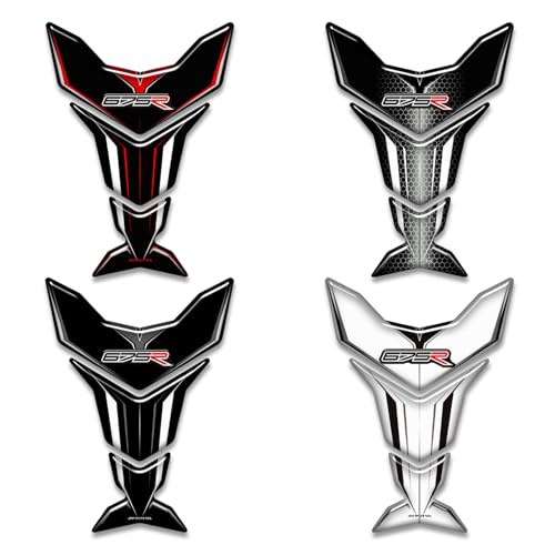 Motorcycle 3D Tank Pad Compatible with Triumph Street Triple Daytona 675 765R RS Stickers Gas Kit Knee Fish Bone Tank Pad Decals Fit for 675 765 R RS Stickers Decals Tank Protection Waterproof (A-24) - color: A-24