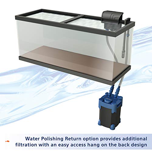 Aqueon QuietFlow Aquarium Fish Tank Canister Filter For 55-100 Gallon Aquariums