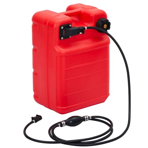 Marine Tank, 6 Gallon Marine Boat Transfer Tank with 9.8ft Hose, I-Shaped Handle, Easy to Carry for Outboard Engine Boats, Fishing Boat, Deck Boat,Yacht - size: 24L
